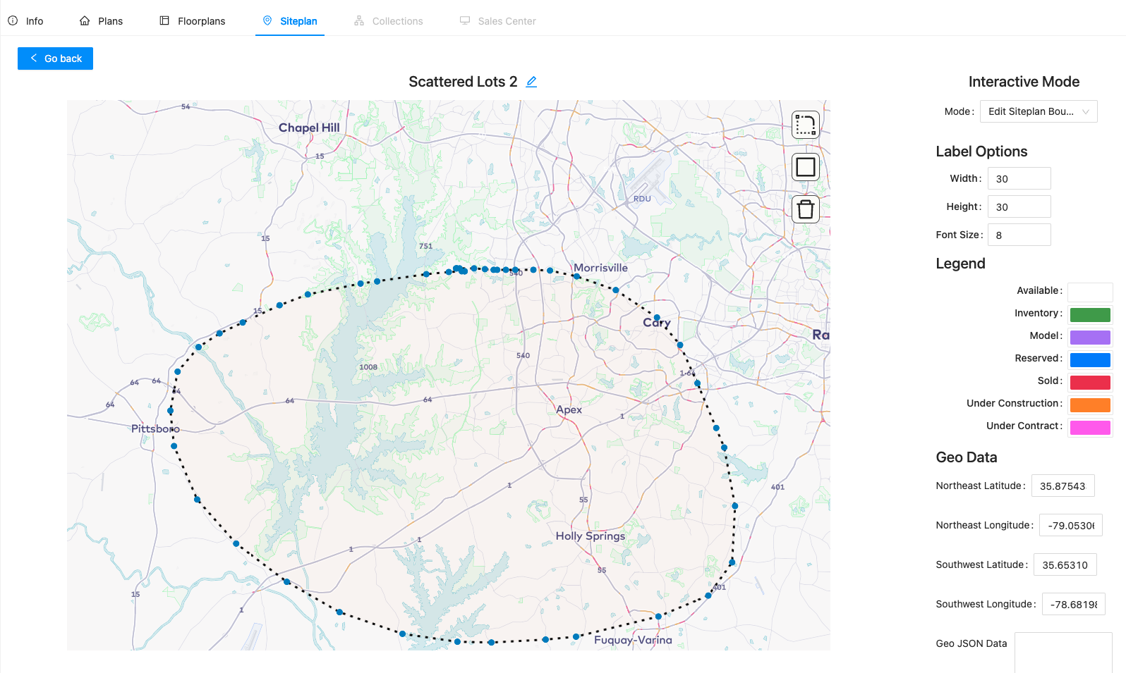 Infill Lot Siteplan – Edit Boundary – AnewgoLearn Dashboard